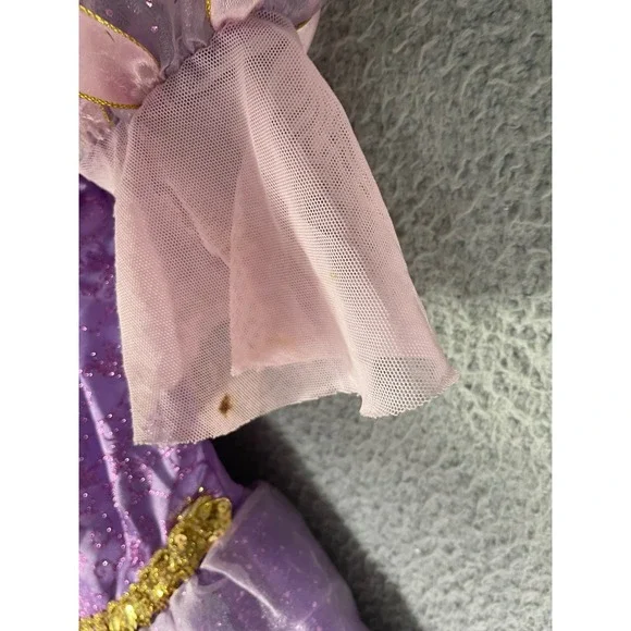 Disney Princess Rapunzel Costume Dress Purple Gold Tangled Size 4-6X - Picture 12 of 14